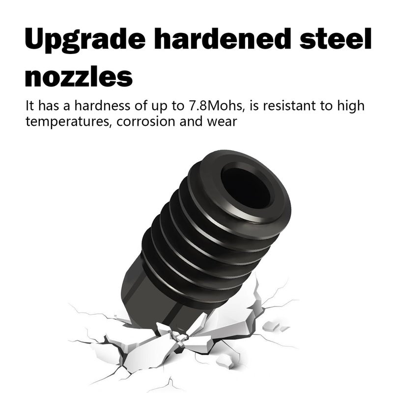 HzdaDeve Upgrade 2.0 Version 0.4MM Ceramic Hotend Kit for Adventurer 5M/5M Pro Hot End Kit Extruder Printer Head Quick-Detachable Hardened Nozzle Heating Rod Heat Sink for Flashforge 3D Printer - Image 5